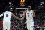 NBA杯76人战篮网 恩比德将连续第9场缺席 乔治出战成疑